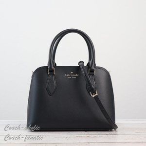 NWT Kate Spade New York Darcy Small Satchel Leather Crossbody in Black